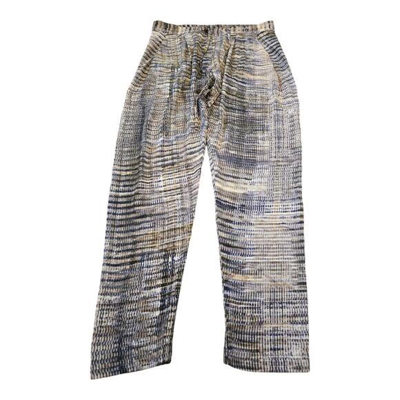 Eric Raisina Pants - Eric Raisina Textured Funky Straight Leg Harem Pants Size Medium